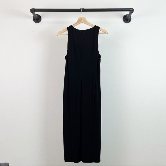 NWT MaxMara Leisure Angola Jersey Sleeveless Midi Dress in Black - Picture 7 of 8